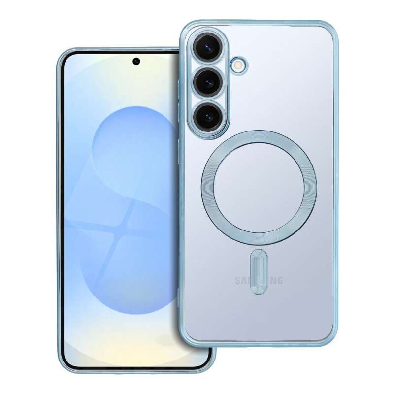 SPOTT-GR Electro Mag Cover - Θήκη Σιλικόνης με Υποστήριξη MagSafe για Samsung Galaxy S25 Plus - Μπλε