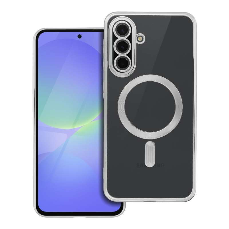 SPOTT-GR Electro Mag Cover - Θήκη Σιλικόνης με Υποστήριξη MagSafe για Samsung Galaxy A36 5G - Ασημί