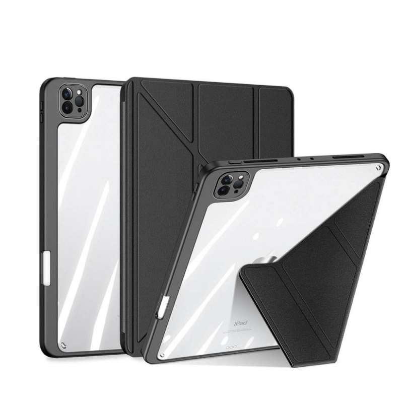 SPOTT-GR Dux Ducis Magi - Θήκη με Υποδοχή Στυλό για Apple iPad Pro 11 (2018 / 2020 / 2021 / 2022) σε Μαύρο Χρώμα