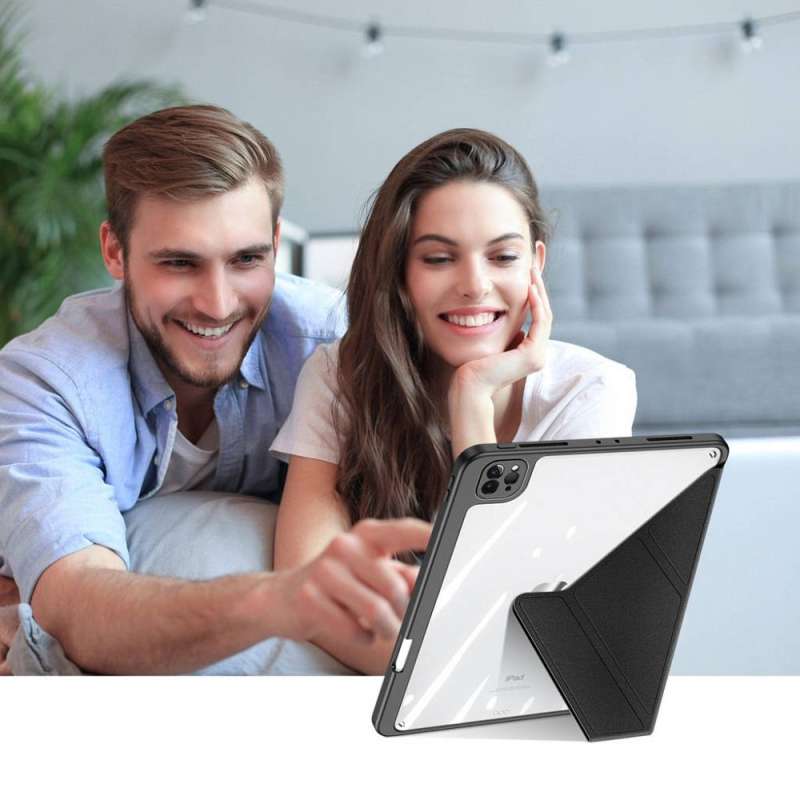 SPOTT-GR Dux Ducis Magi - Θήκη με Υποδοχή Στυλό για Apple iPad Pro 11 (2018 / 2020 / 2021 / 2022) σε Μαύρο Χρώμα