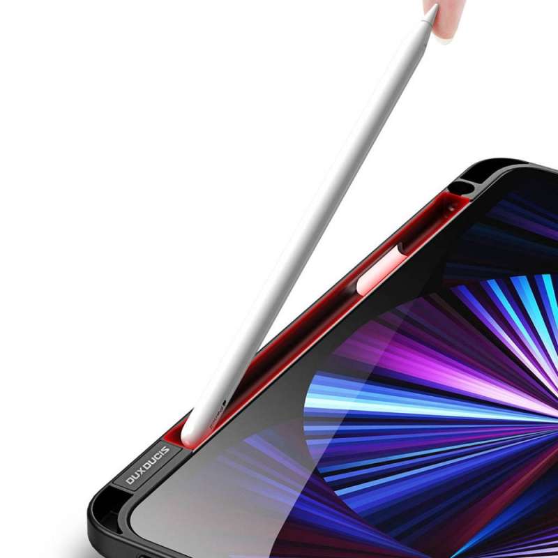 SPOTT-GR Dux Ducis Magi - Θήκη με Υποδοχή Στυλό για Apple iPad Pro 11 (2018 / 2020 / 2021 / 2022) σε Μαύρο Χρώμα