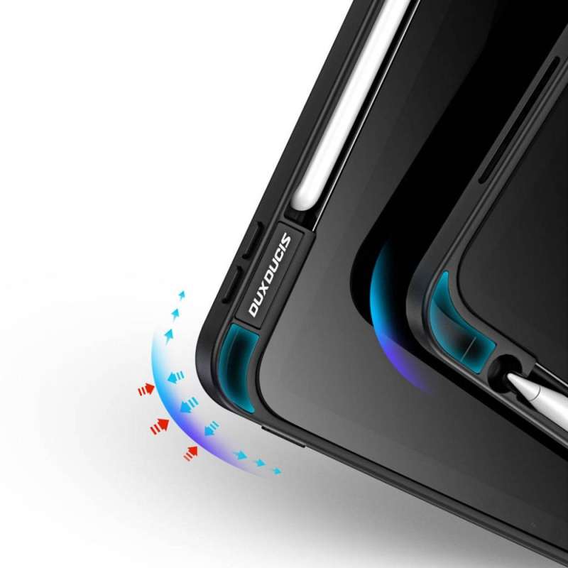 SPOTT-GR Dux Ducis Magi - Θήκη με Υποδοχή Στυλό για Apple iPad Pro 11 (2018 / 2020 / 2021 / 2022) σε Μαύρο Χρώμα