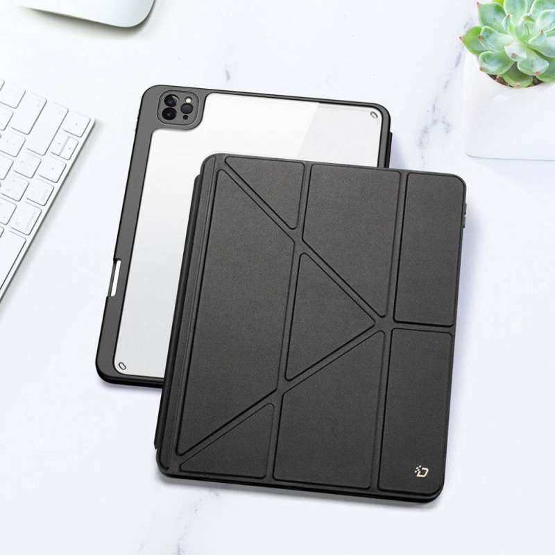 SPOTT-GR Dux Ducis Magi - Θήκη με Υποδοχή Στυλό για Apple iPad Pro 11 (2018 / 2020 / 2021 / 2022) σε Μαύρο Χρώμα