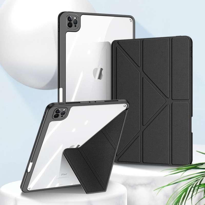 SPOTT-GR Dux Ducis Magi - Θήκη με Υποδοχή Στυλό για Apple iPad Pro 11 (2018 / 2020 / 2021 / 2022) σε Μαύρο Χρώμα