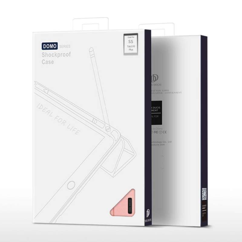 SPOTT-GR Dux Ducis Domo - Θήκη με Υποδοχή Στυλό για Samsung Galaxy Tab S10 Plus / Tab S9 Plus / Tab S9 FE Plus σε Μαύρο Χρώμα