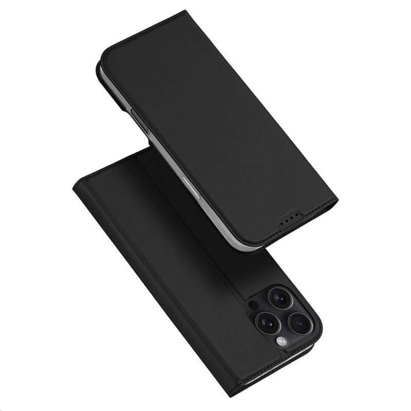 SPOTT-GR Dux Ducis Skin Pro - Θήκη Πορτοφόλι για Apple iPhone 16 Pro σε Μαύρο Χρώμα