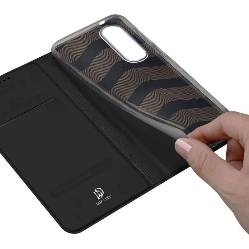 SPOTT-GR Dux Ducis Skin Pro - Θήκη Πορτοφόλι για Samsung Galaxy S25 Edge - Μαύρη