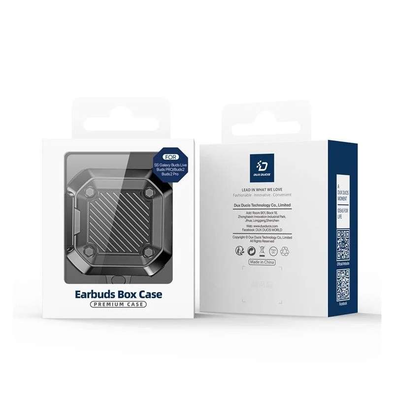 SPOTT-GR Dux Ducis SECG - Προστατευτική Θήκη για Samsung Galaxy Buds Live / Buds Pro / Buds2 / Buds2 Pro - Μαύρη