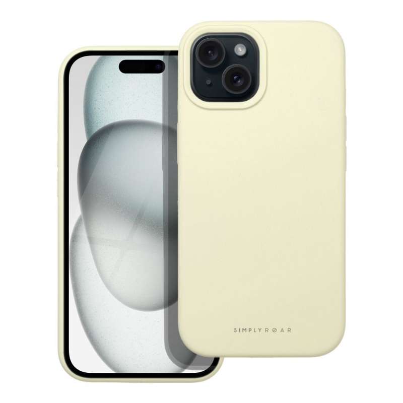 SPOTT-GR ROAR Cloud Skin - Θήκη Σιλικόνης για Apple iPhone 15 - Κίτρινη