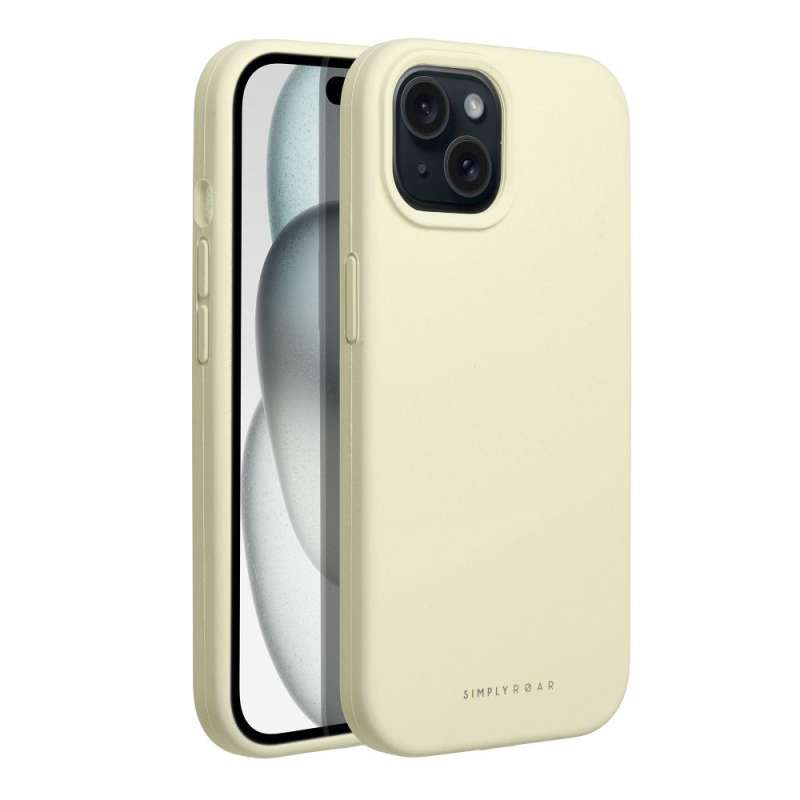 SPOTT-GR ROAR Cloud Skin - Θήκη Σιλικόνης για Apple iPhone 15 - Κίτρινη
