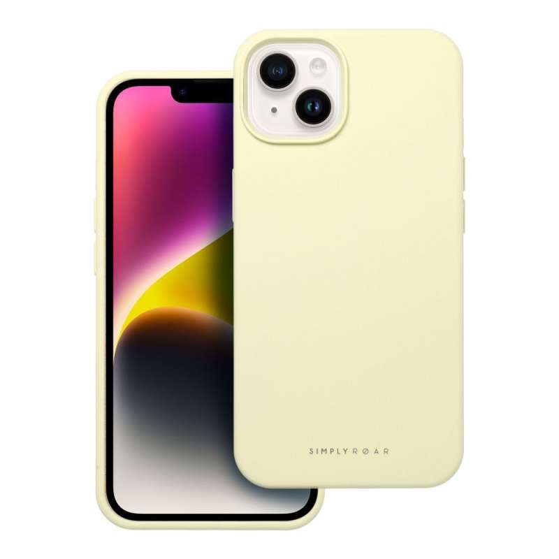 SPOTT-GR ROAR Cloud Skin - Θήκη Σιλικόνης για Apple iPhone 14 - Κίτρινη