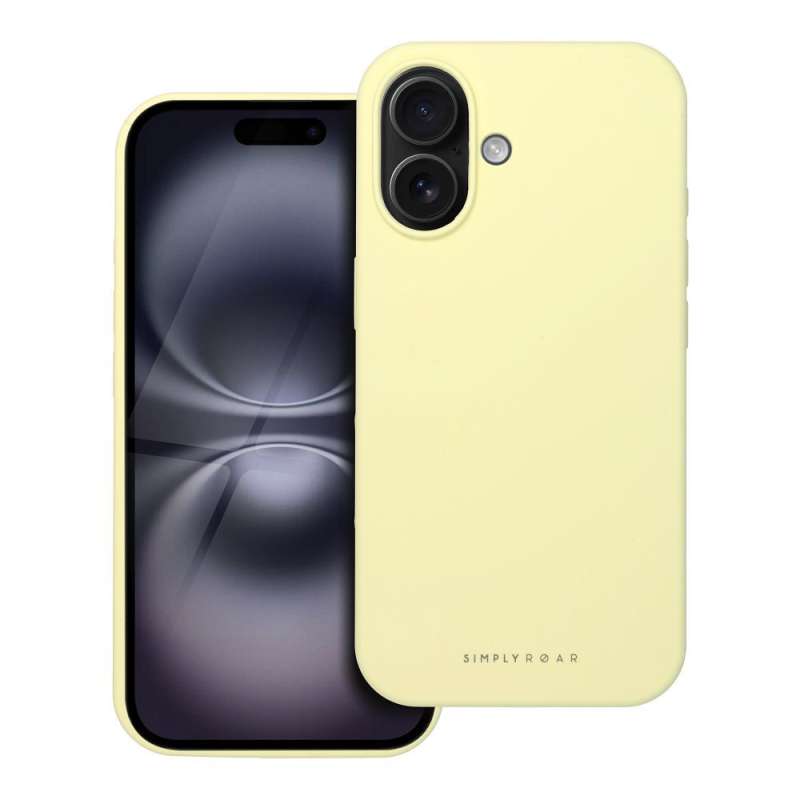 SPOTT-GR ROAR Cloud Skin - Θήκη Σιλικόνης για Apple iPhone 16 - Κίτρινη