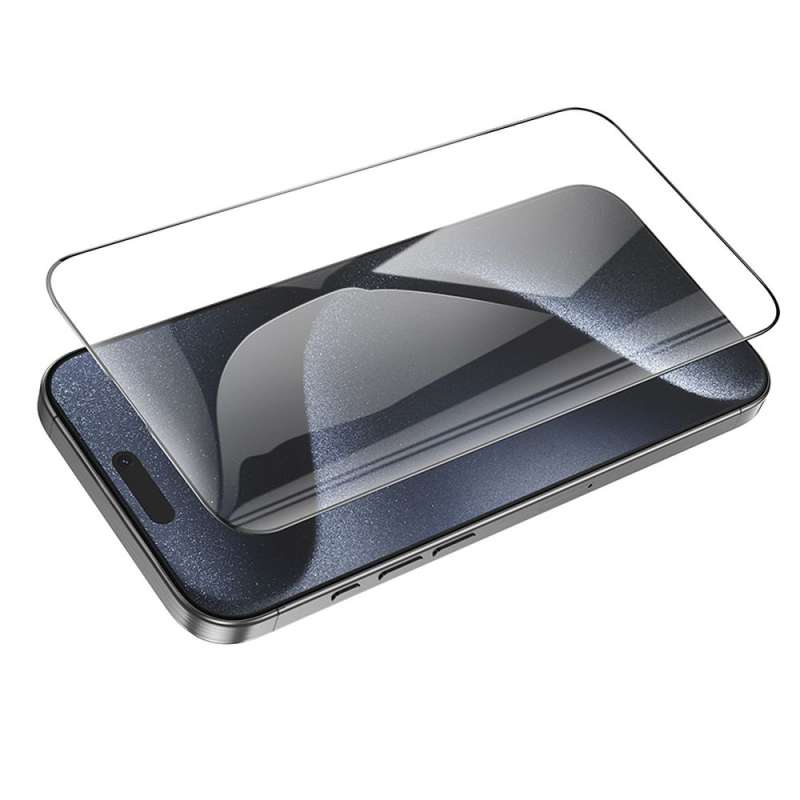 SPOTT-GR Hoco Tempered Glass 5D Guardian Shield - Τζαμάκια Οθόνης (Σετ 10 σε 1) για Apple iPhone 16 Pro Max με Μαύρο Περίγραμμα
