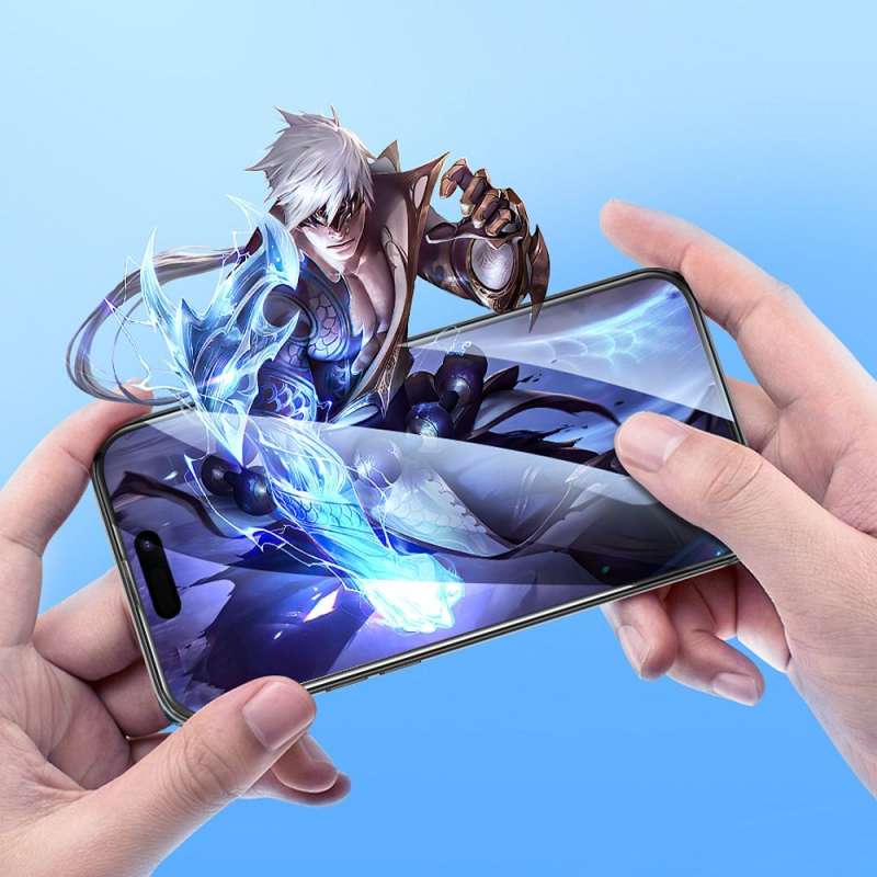 SPOTT-GR Hoco Tempered Glass 5D Guardian Shield - Τζαμάκια Οθόνης (Σετ 10 σε 1) για Apple iPhone 16 Pro Max με Μαύρο Περίγραμμα