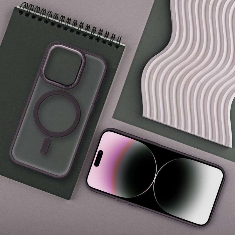 SPOTT-GR Matte Mag Case - Πλαστική Θήκη με Υποστήριξη MagSafe για Samsung Galaxy S25 Plus - Μωβ