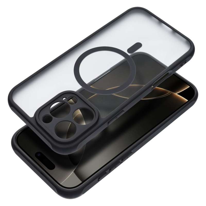 SPOTT-GR Full Matte Mag Case - Θήκη με Υποστήριξη MagSafe για Apple iPhone 16 Pro Max - Μαύρη