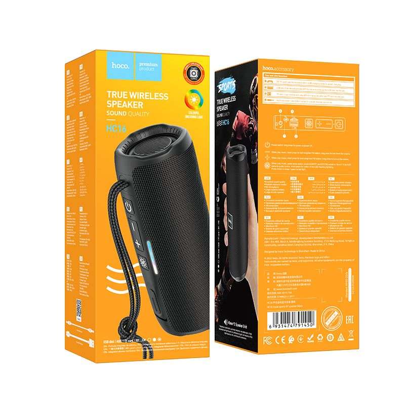 SPOTT-GR Hoco HC16 - Ασύρματο Ηχείο Bluetooth 10W σε Μαύρο Χρώμα
