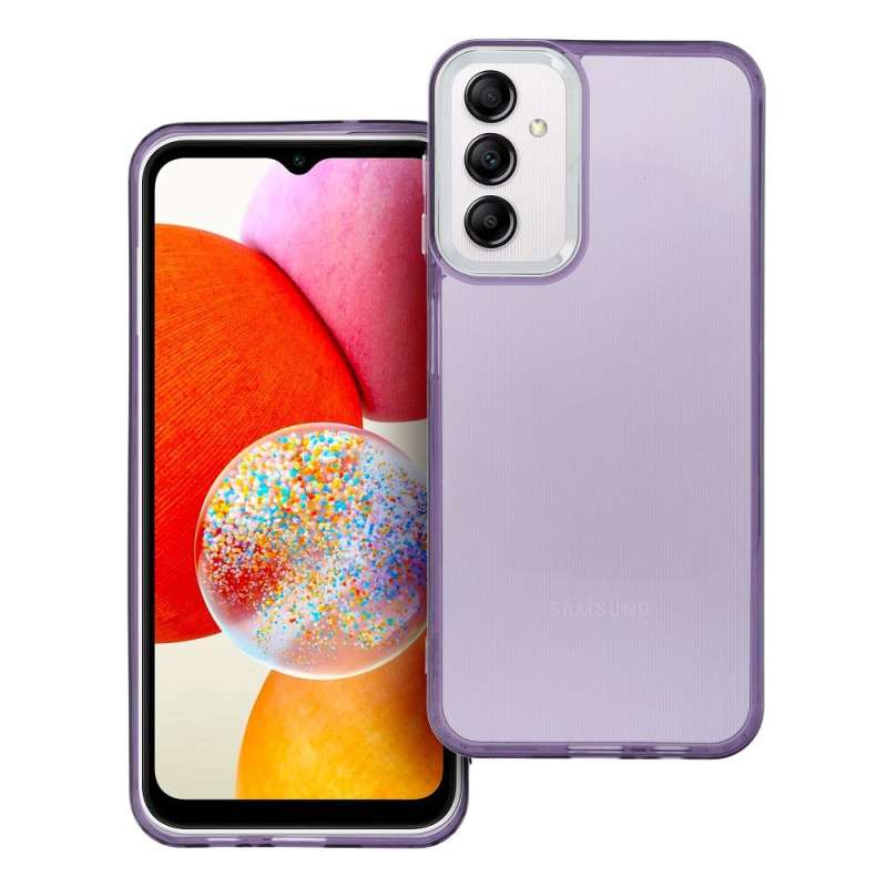 SPOTT-GR Pearl Case - Ημιδιάφανη Θήκη Σιλικόνης για Samsung Galaxy A14 4G / A14 5G - Μωβ