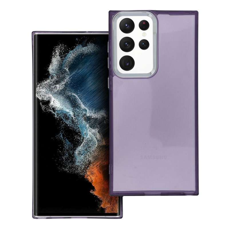 SPOTT-GR Pearl Case - Ημιδιάφανη Θήκη Σιλικόνης για Samsung Galaxy S22 Ultra - Μωβ