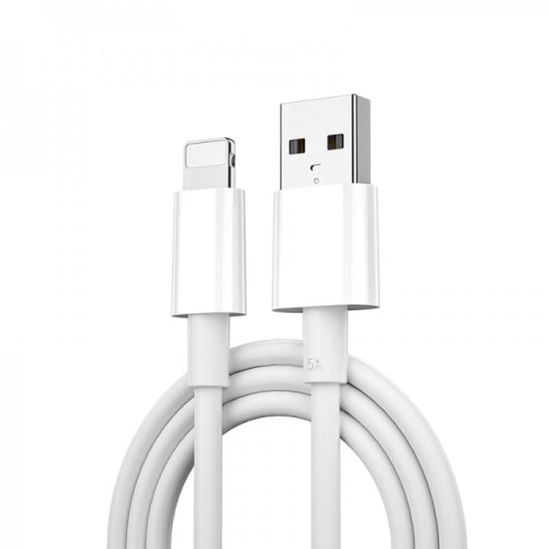 SPOTT-GR WiWU Wi-C006 Classic Series - Καλώδιο USB-A σε Lightning 2.4A 1.2m σε Άσπρο Xρώμα