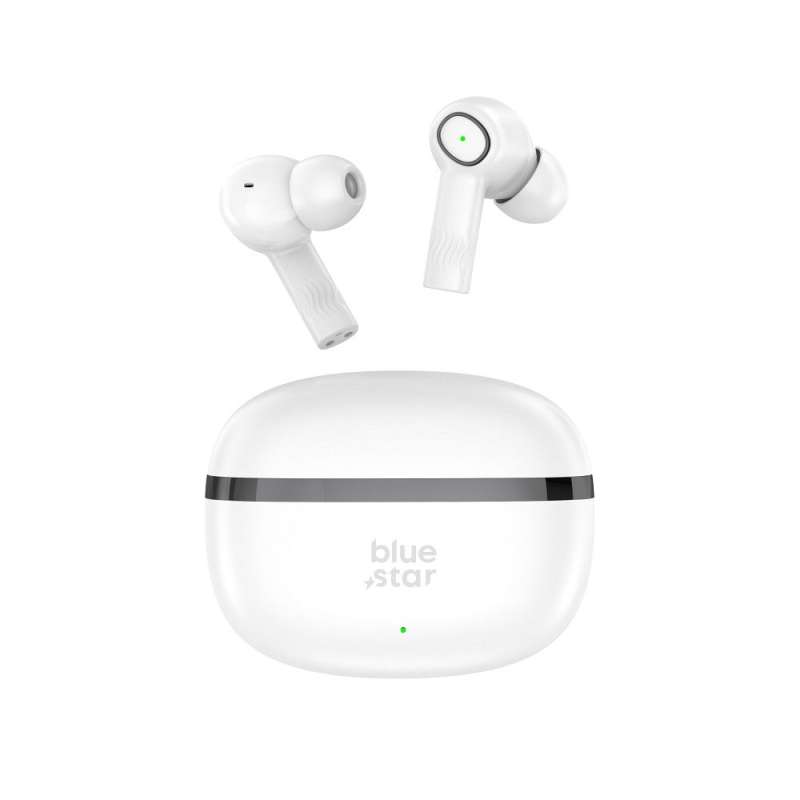 SPOTT-GR Blue Star AC20C - Ασύρματα In-Ear Ακουστικά Bluetooth με ENC (Ακύρωση Θορύβου) σε Άσπρο Xρώμα