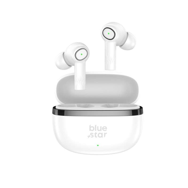 SPOTT-GR Blue Star AC20C - Ασύρματα In-Ear Ακουστικά Bluetooth με ENC (Ακύρωση Θορύβου) σε Άσπρο Xρώμα