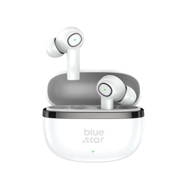 SPOTT-GR Blue Star AC20C - Ασύρματα In-Ear Ακουστικά Bluetooth με ENC (Ακύρωση Θορύβου) σε Άσπρο Xρώμα