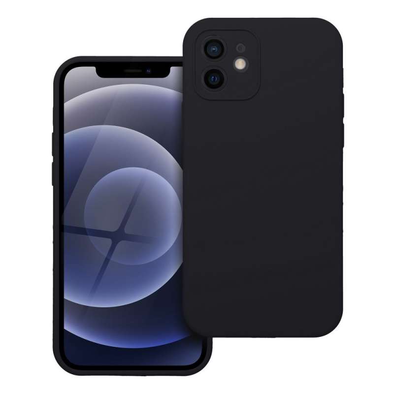 SPOTT-GR Silicone 2mm - Λεπτή Θήκη Σιλικόνης 2mm για Apple iPhone 12 - Μαύρη