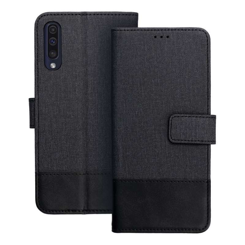 SPOTT-GR Gomma Book Case - Θήκη Πορτοφόλι για Samsung Galaxy A20 / A30 / A30s / A50 / A50s - Μαύρη