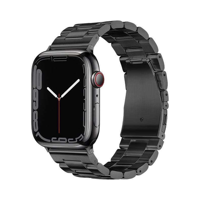 SPOTT-GR Forcell F-Design FA10 - Λουράκι από Ανοξείδωτο Ατσάλι για Apple Watch 38 / 40 / 41 mm - Μαύρο
