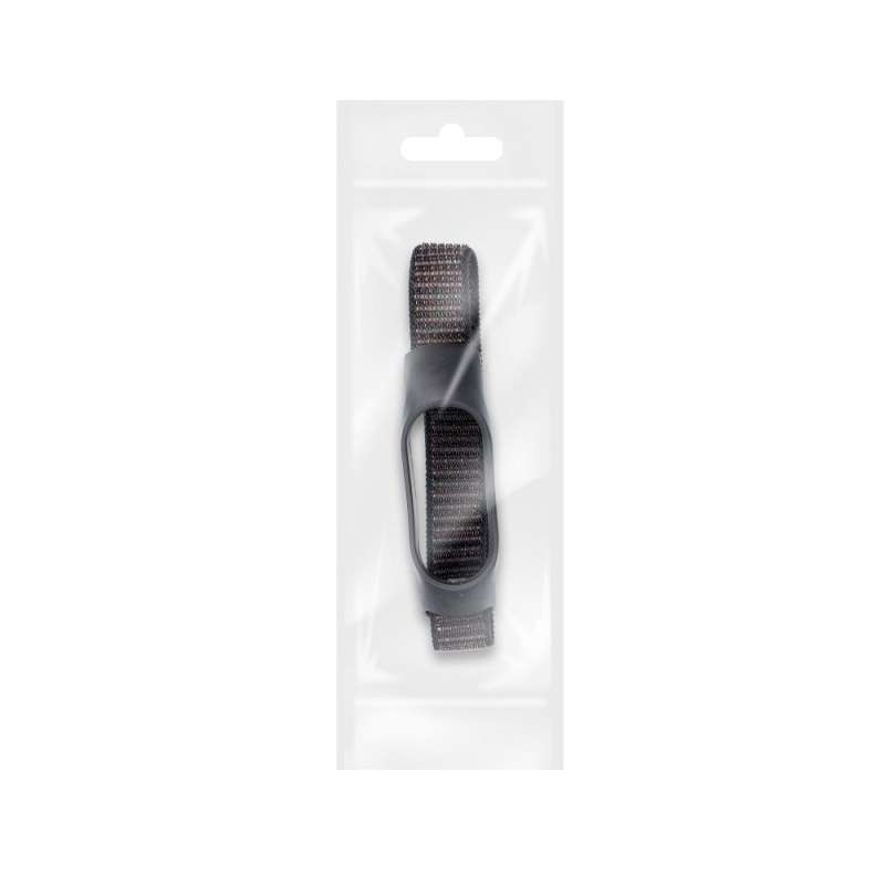 SPOTT-GR Λουράκι Nylon για Smartwatch για Xiaomi Mi Band 5 / 6 / 7 - Μαύρο