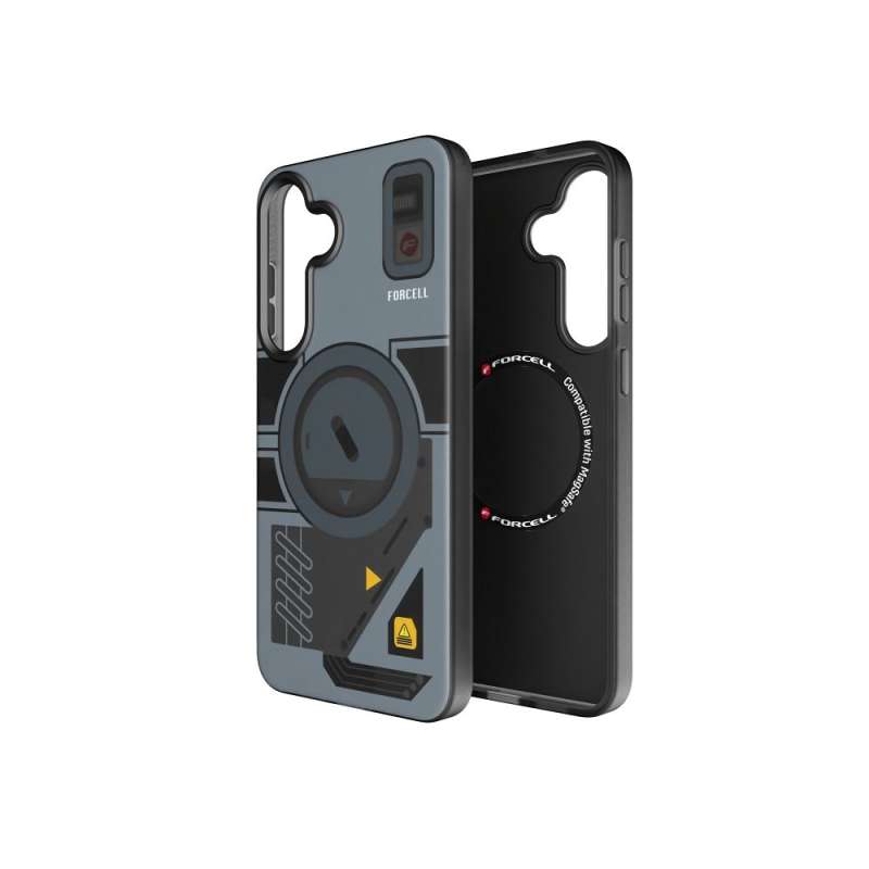 SPOTT-GR Forcell F-Protect Levels - Ανθεκτική Θήκη (Military Grade) με Υποστήριξη MagSafe για Samsung Galaxy S25 Plus - Γκρι