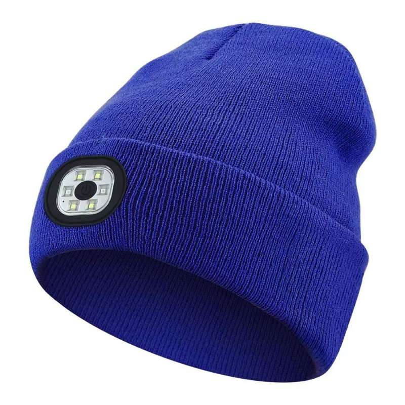 SPOTT-GR LED Beanie - Σκουφάκι με Ενσωματωμένο LED Φως σε Μαύρο Χρώμα