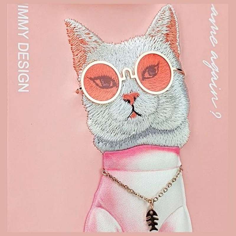 SPOTT-GR Nimmy Case Glasses (Cool Cat) - Θήκη για Apple iPhone 15 Pro σε Ροζ Xρώμα