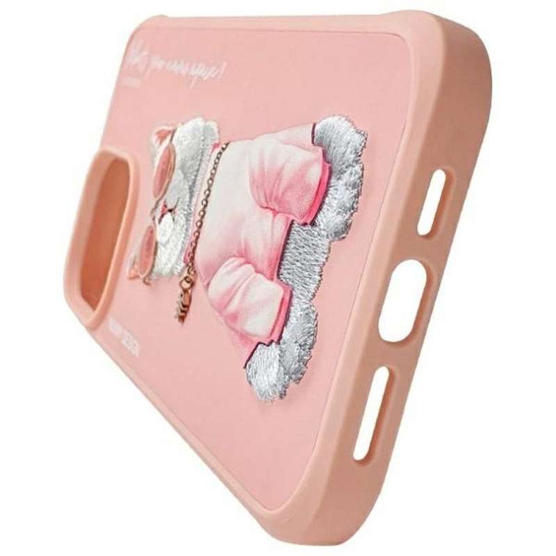 SPOTT-GR Nimmy Case Glasses (Cool Cat) - Θήκη για Apple iPhone 15 Pro σε Ροζ Xρώμα