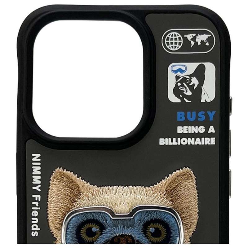 SPOTT-GR Nimmy Case Cool And Cute 2.0 (Dog) - Θήκη για Apple iPhone 15 Pro Max σε Μαύρο Χρώμα