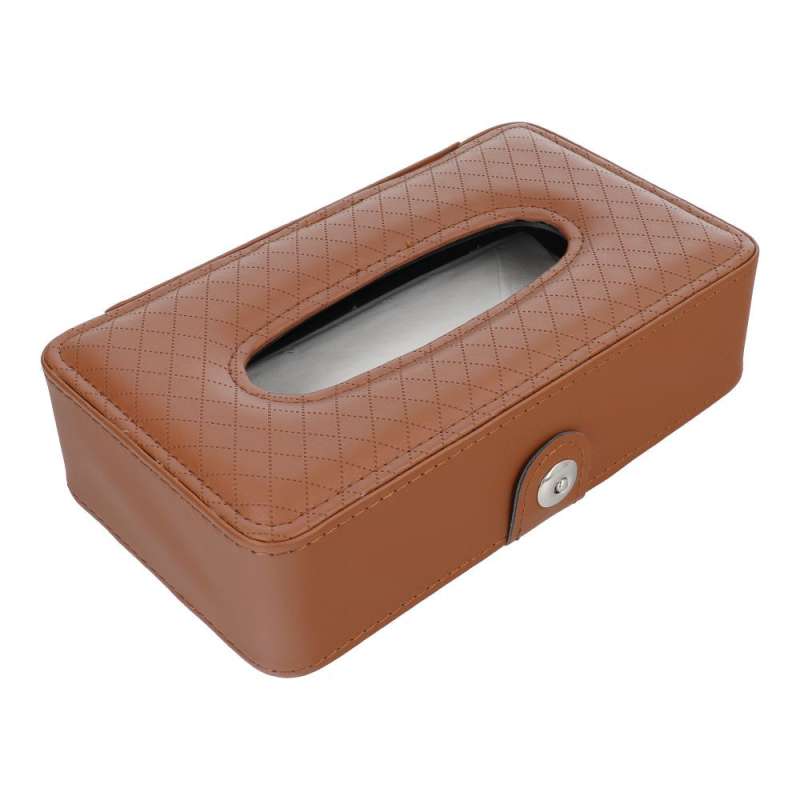 SPOTT-GR Tissue Box - Θήκη για Χαρτομάντηλα από Δερματίνη σε Καφέ Xρώμα