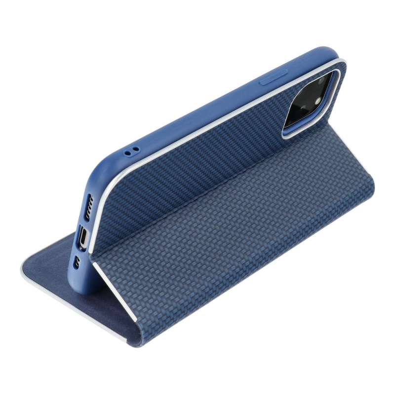 SPOTT-GR Luna Book Carbon Case - Θήκη Πορτοφόλι για Samsung Galaxy A52 5G / A52 4G / A52s 5G - Μπλε