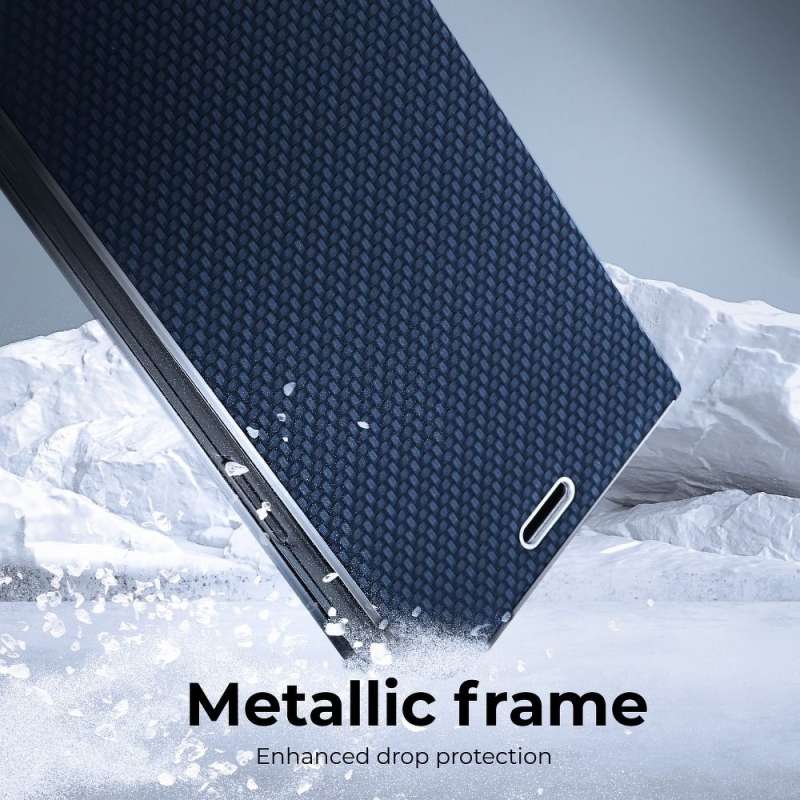 SPOTT-GR Luna Book Carbon Case - Θήκη Πορτοφόλι για Samsung Galaxy A52 5G / A52 4G / A52s 5G - Μπλε