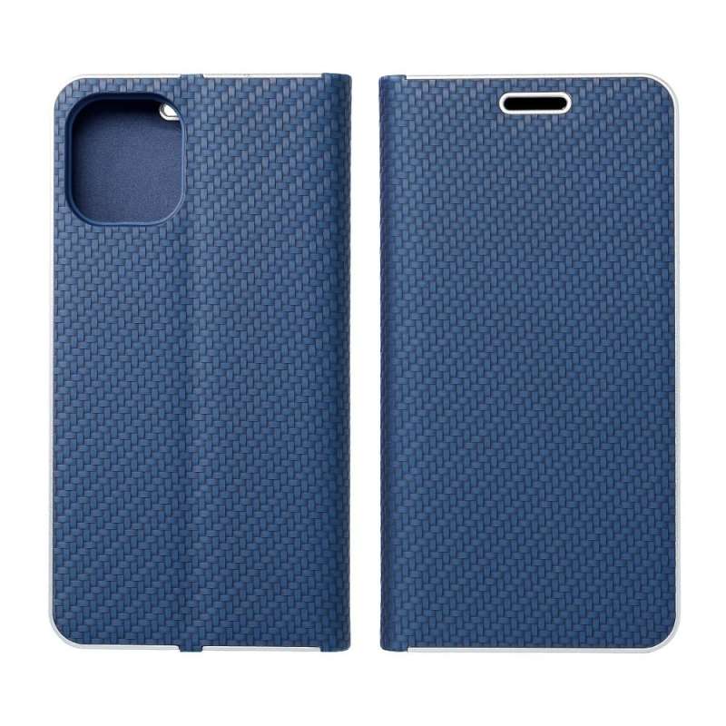 SPOTT-GR Luna Book Carbon Case - Θήκη Πορτοφόλι για Samsung Galaxy A52 5G / A52 4G / A52s 5G - Μπλε