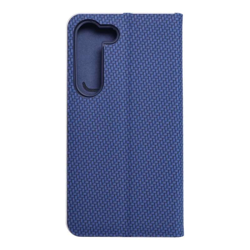 SPOTT-GR Luna Book Carbon Case - Θήκη Πορτοφόλι για Samsung Galaxy S23 - Μπλε