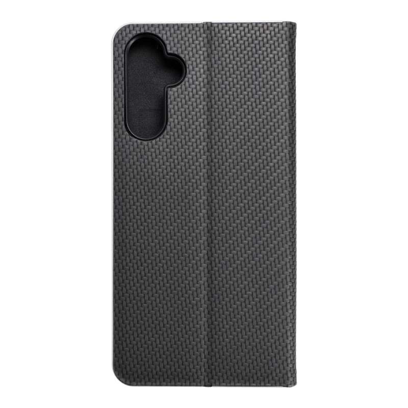 SPOTT-GR Luna Book Carbon Case - Θήκη Πορτοφόλι για Samsung Galaxy A34 5G - Μαύρη