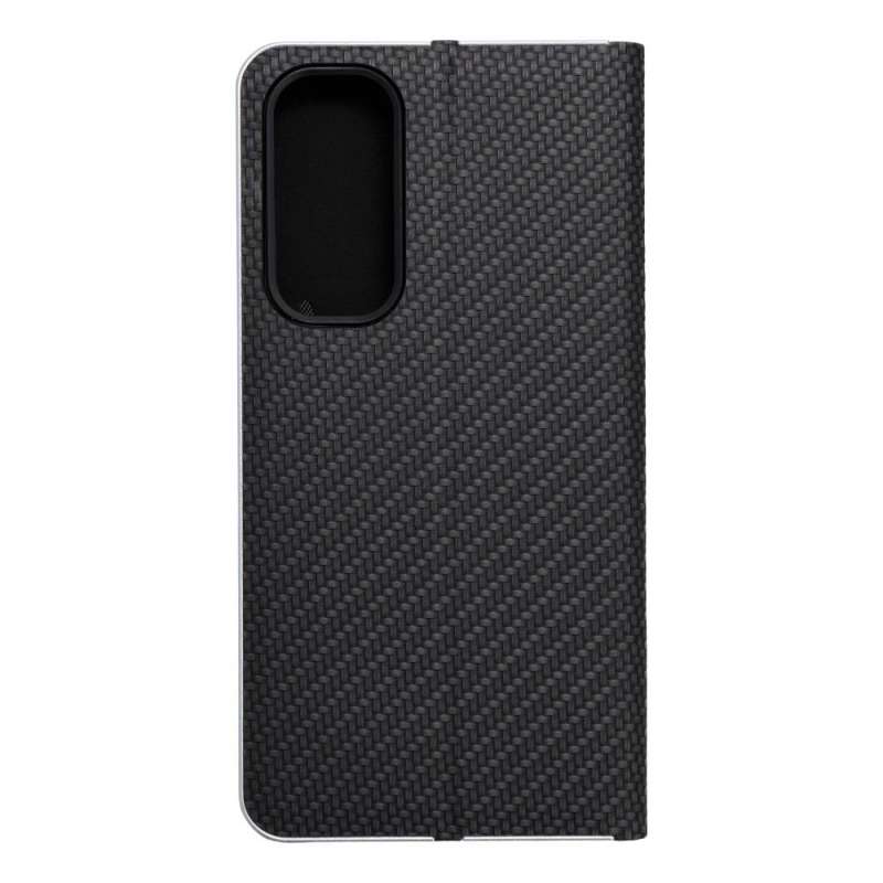 SPOTT-GR Luna Book Carbon Case - Θήκη Πορτοφόλι για Samsung Galaxy A35 5G - Μαύρη
