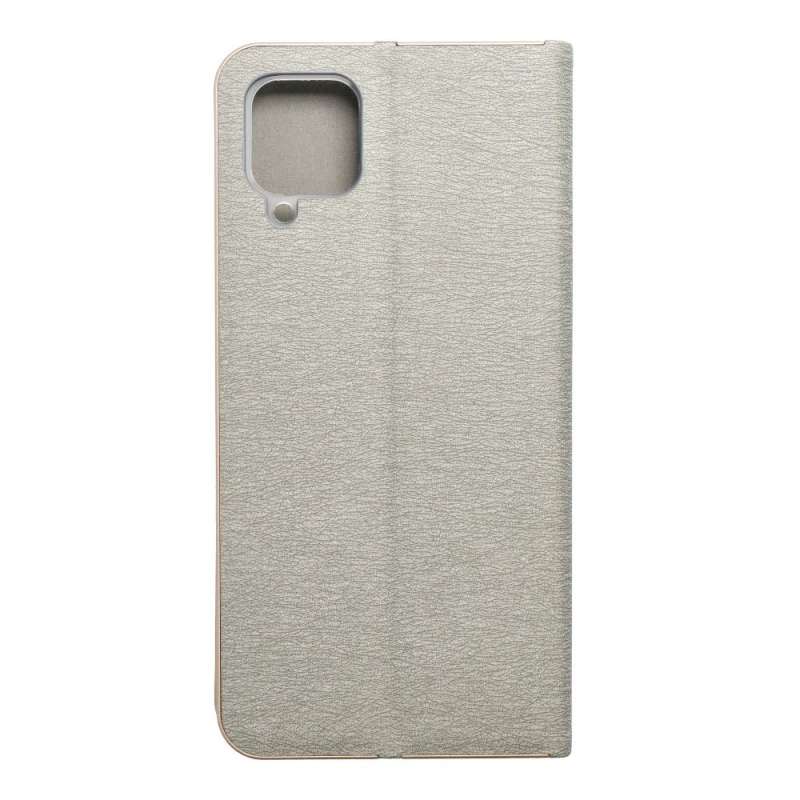 SPOTT-GR Luna Book Cover - Θήκη Πορτοφόλι για Samsung Galaxy A12 / M12 / F12 - Ασημί
