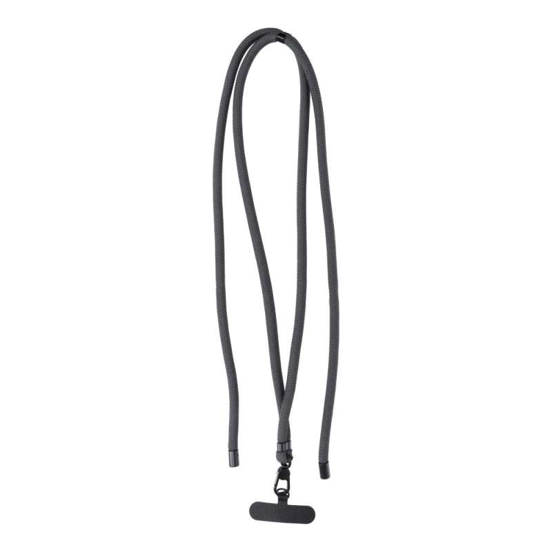 SPOTT-GR Swing Pendant (8mm) - Λουράκι για Θήκες Κινητών με Ρυθμιζόμενο Μάκρος (Μήκος 165cm) σε Γκρι Xρώμα