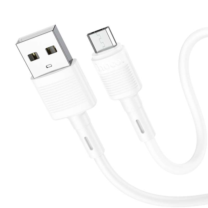 SPOTT-GR Hoco X83 - Καλώδιο USB-A σε Micro USB 2.4A 1m - Άσπρο