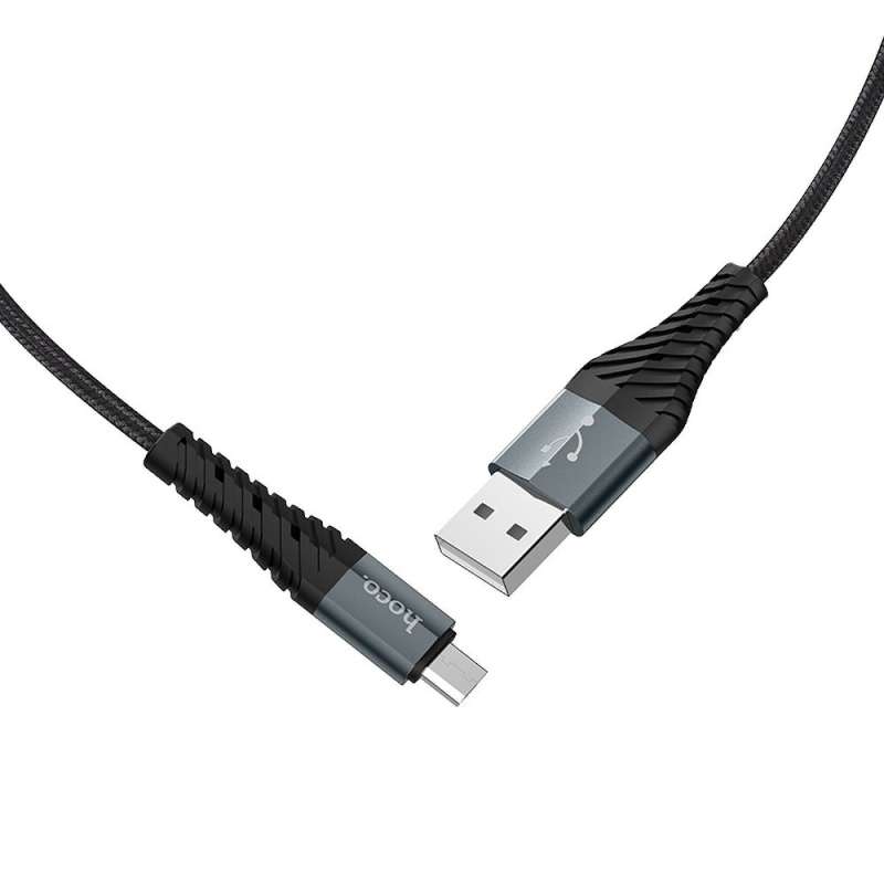 SPOTT-GR Hoco X38 - Καλώδιο USB-A σε Micro USB 1m - Μαύρο