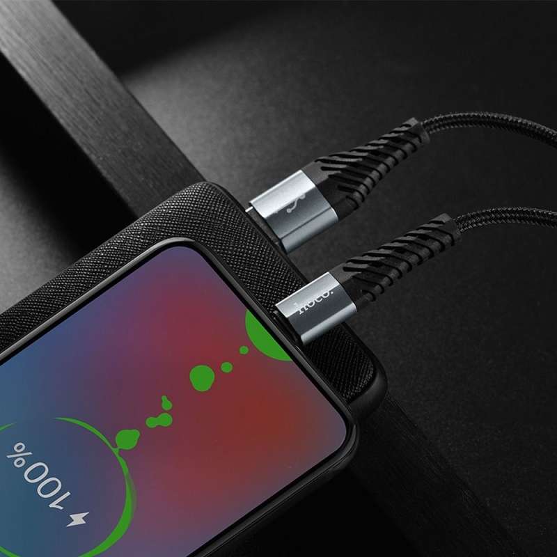 SPOTT-GR Hoco X38 - Καλώδιο USB-A σε Micro USB 1m - Μαύρο