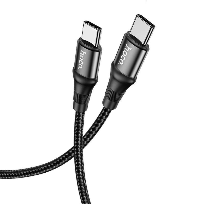 SPOTT-GR Hoco X50 - Καλώδιο Type-C σε Type-C (PD 5A 100W) 1m σε Μαύρο Χρώμα