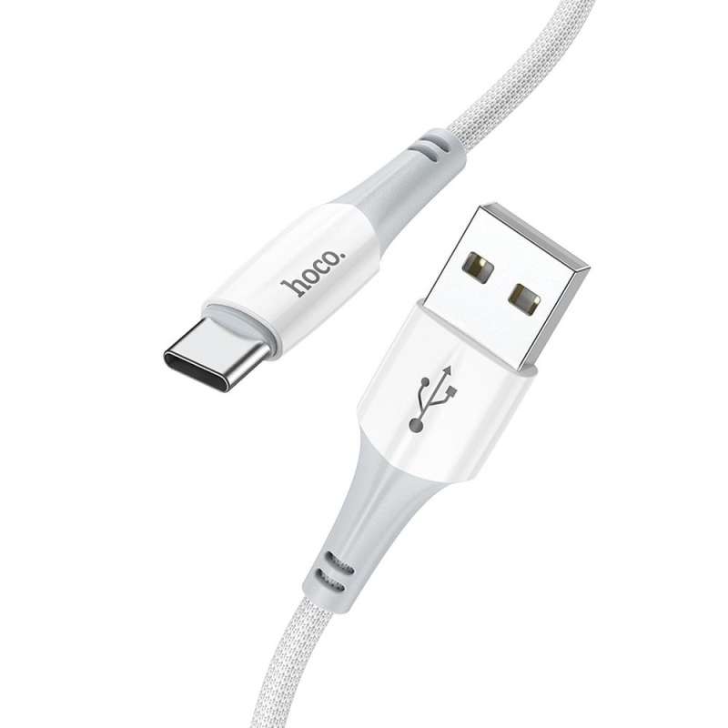 SPOTT-GR Hoco X70 - Καλώδιο USB-A σε Type-C 3A 18W 1m - Άσπρο